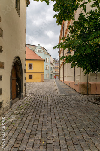 narrow street in the town © coffeinlix 