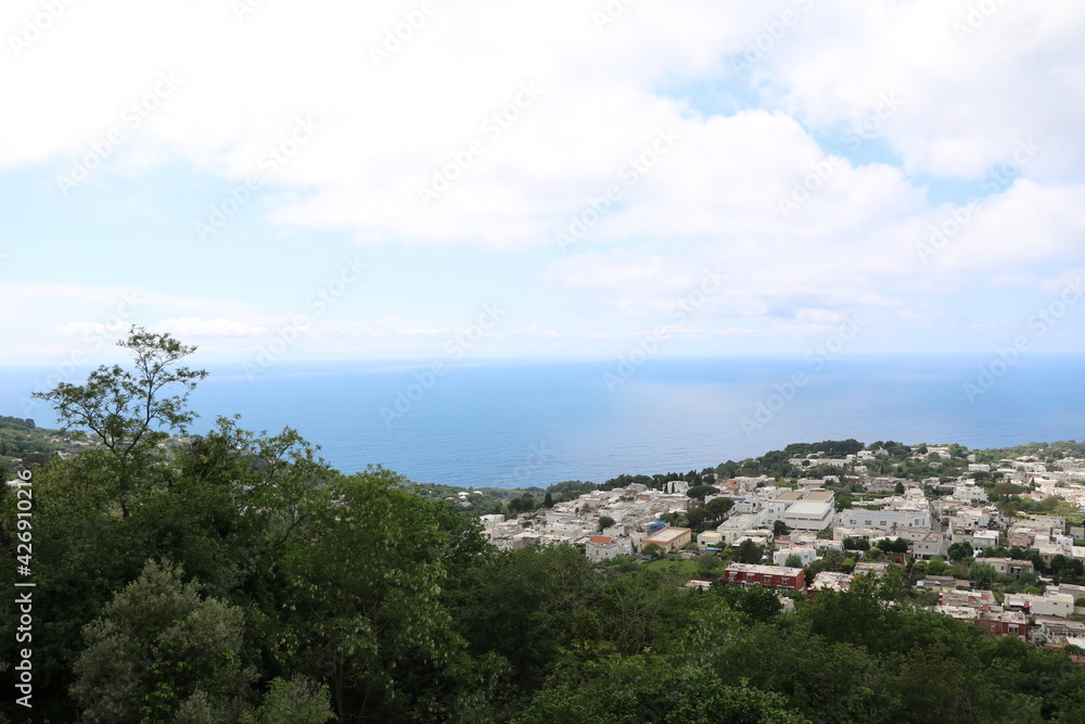 Holiday at Capri island and Mediterranean Sea, Italy