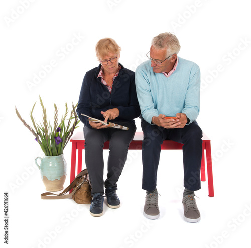 Elderly Couple in waiting room