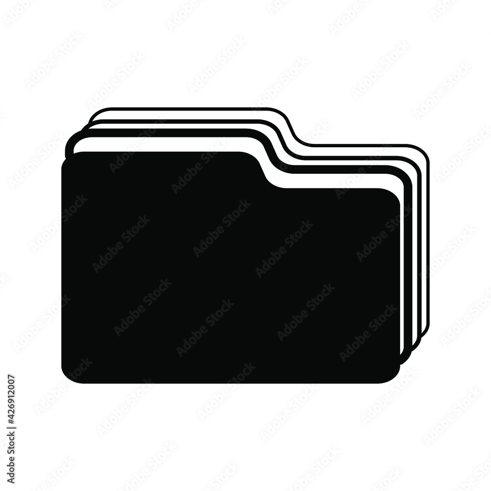 Folder Icon in trendy flat style isolated on white background, for your web site design, app, logo, UI. Vector illustration. Folder Icon in trendy flat style isolated on white background, for your web site design, app, logo, UI. Vector illustration.