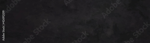 Elegant black background vector illustration with vintage distressed grunge texture and dark charcoal gray and coffee brown color paint