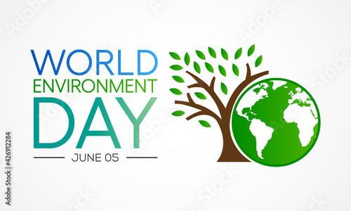 World Environment day is observed every year on June 5, it has been a flagship campaign for raising awareness on environmental issues emerging from marine pollution, human overpopulation. vector art.