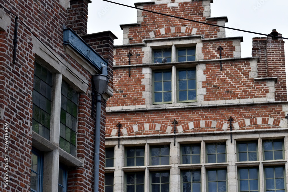 House with stepped gable roof in Ghent