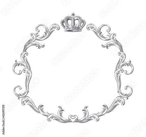Vintage Frame with Royal Crown