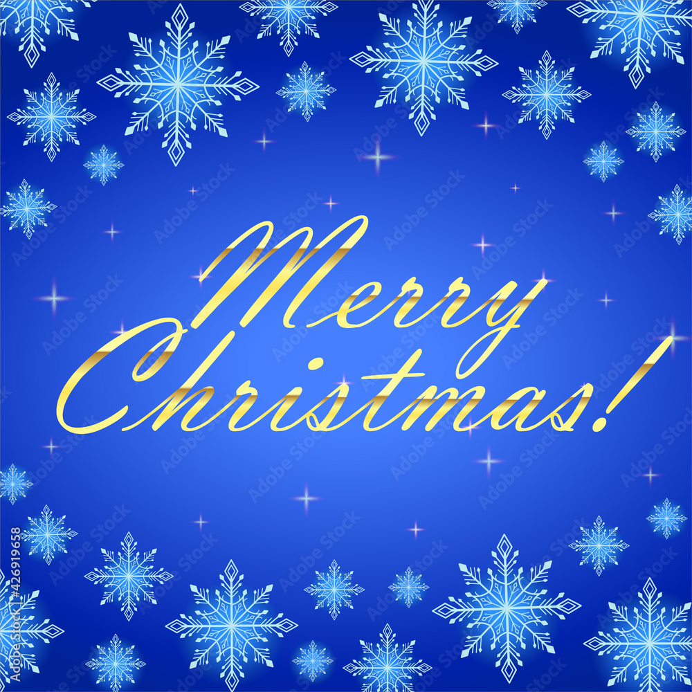 christmas card with snowflakes christmas card with snowflakes