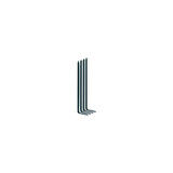 Alphabet letter Initial I, II logo premium business typeface, minimal, innovative concept, creative, symbol, company, sign, Monogram, vector, startup, template graphic design.