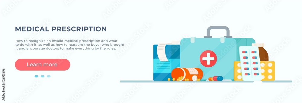 Various meds. Pills, capsules , glass medicine caps. Drug medication supplements collection. Realistic flat style vector object illustration. Various meds. Pills, capsules , glass medicine caps. Drug medication supplements collection. Realistic flat style vector object illustration.