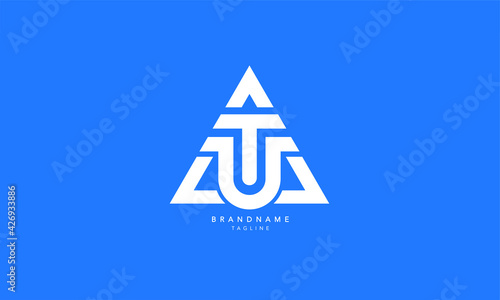 Alphabet letters Initials Monogram logo TUA, AUT, UTA