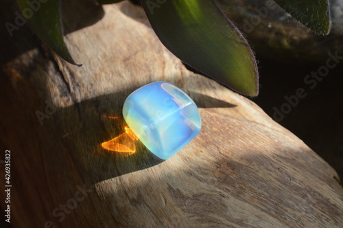 opalite sintetic mineral on collection