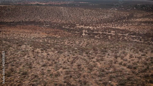 Dry Arizona Desert Flyover 
