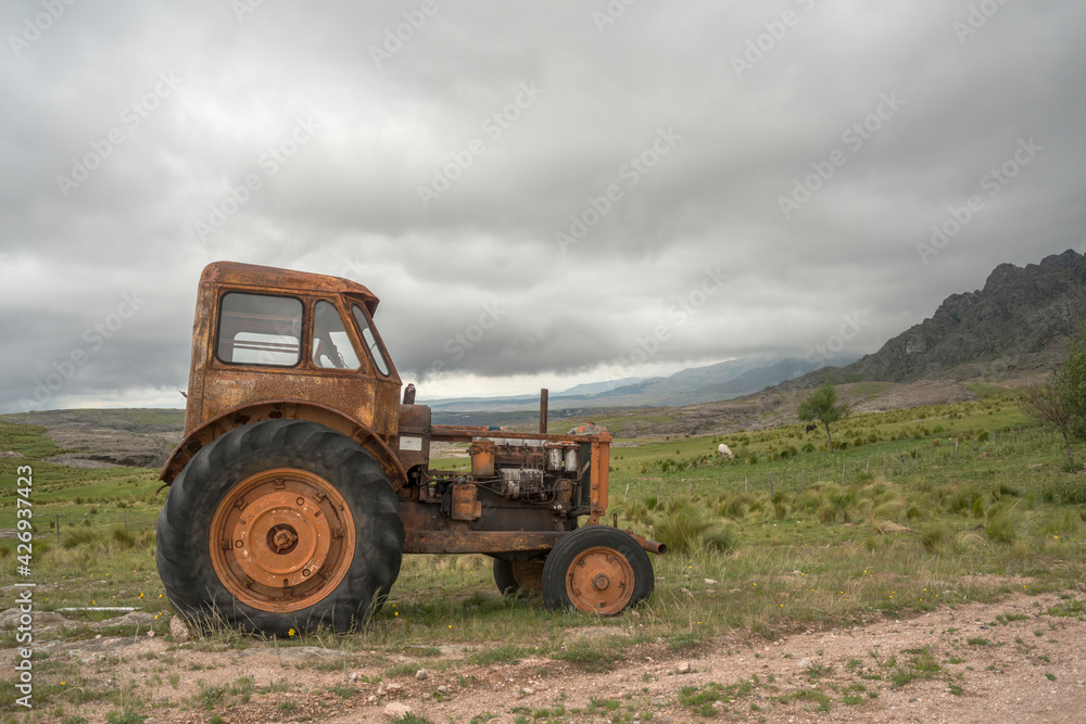 old out of use tractor old out of use tractor