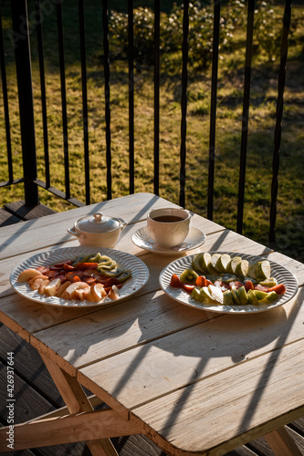 Desayuno al aire libre