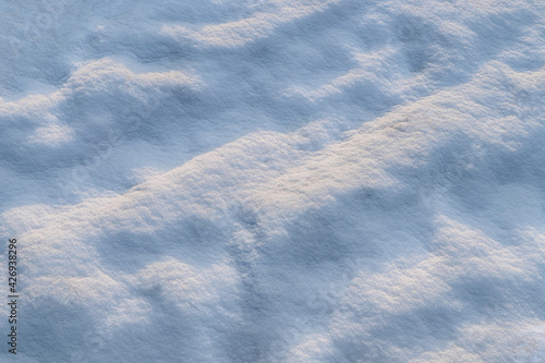 Beautiful snow as background, closeup view. Winter weather