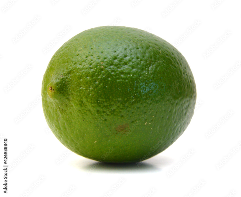 Fresh ripe lime isolated on white background Fresh ripe lime isolated on white background