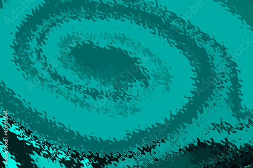 Greenish blue watery liquid abstract background vector
