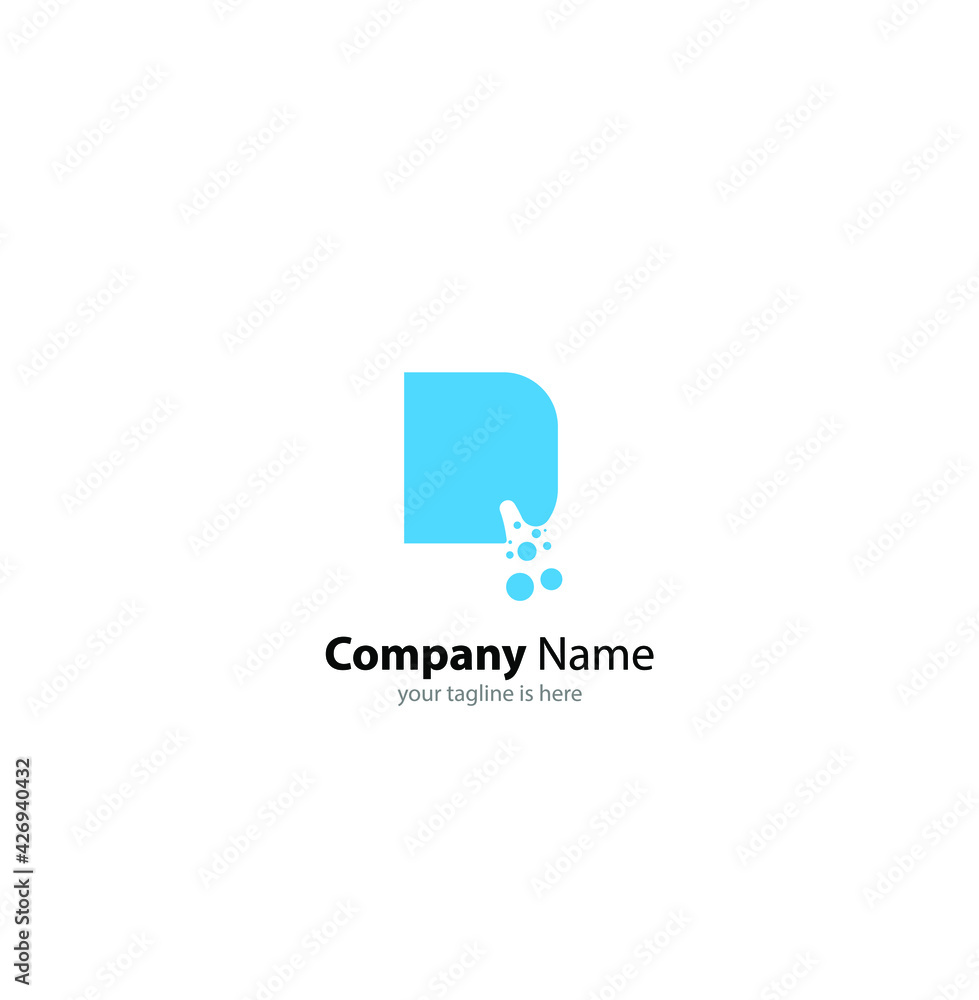simple letter D logo concept with white background, minimalist style simple letter D logo concept with white background, minimalist style
