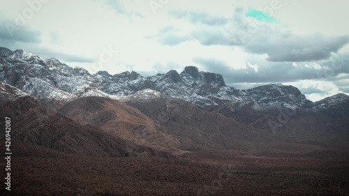 Light Snow in Arizona Mountains