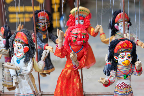 puppets in the market in Nepal