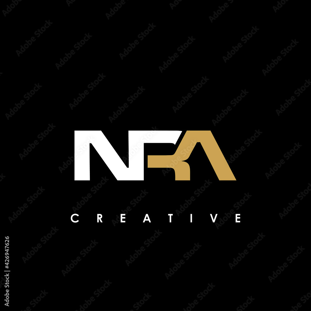 NRA Letter Initial Logo Design Template Vector Illustration