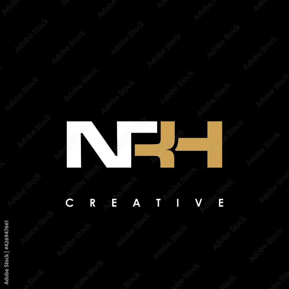 NRH Letter Initial Logo Design Template Vector Illustration NRH Letter Initial Logo Design Template Vector Illustration