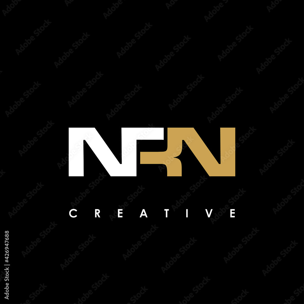 NRN Letter Initial Logo Design Template Vector Illustration
