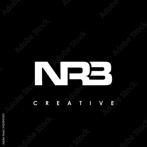 NRB Letter Initial Logo Design Template Vector Illustration photo