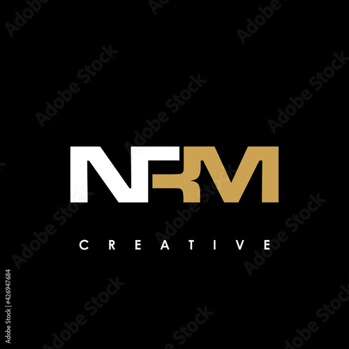 NRM Letter Initial Logo Design Template Vector Illustration