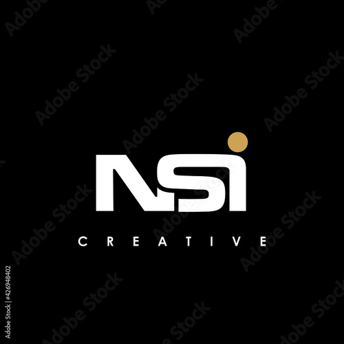 NSI Letter Initial Logo Design Template Vector Illustration
