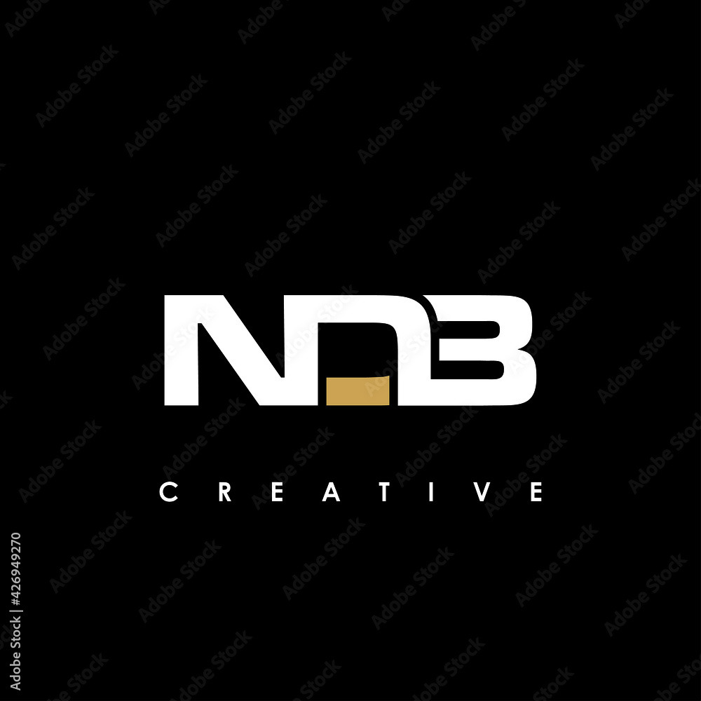 NDB Letter Initial Logo Design Template Vector Illustration