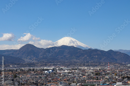 足柄平野と富士山