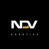 NDV Letter Initial Logo Design Template Vector Illustration