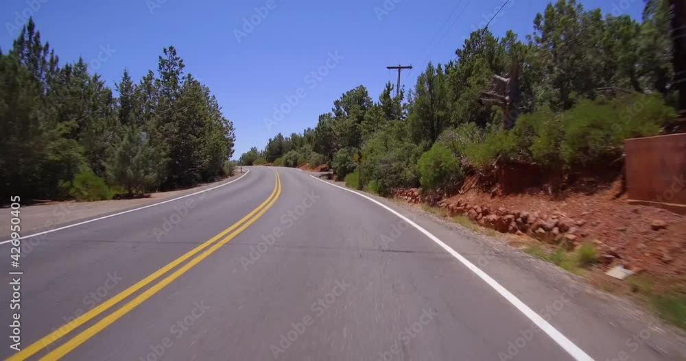 Sedona Arizona U Turn Drive With Views Of Dramatic Landscape Of Magnificent Red Rock Mountains Sedona Arizona U Turn Drive With Views Of Dramatic Landscape Of Magnificent Red Rock Mountains