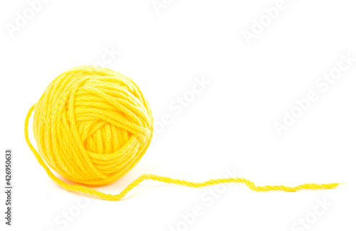 needles for knitting on the white background.