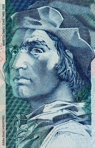 Bartolomeu Dias 1450-1500 Portrait from Portugal 2000 Escudos 1997 Banknotes.