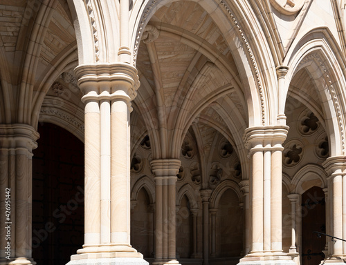 Arches at the cathedral entrance