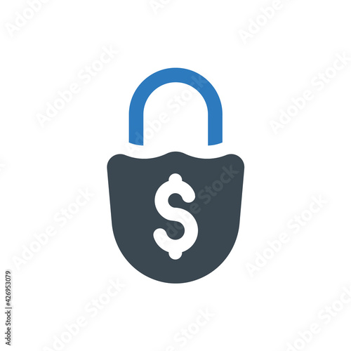 Money confidentiality icon