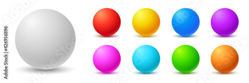 Print op canvas Colorful balls