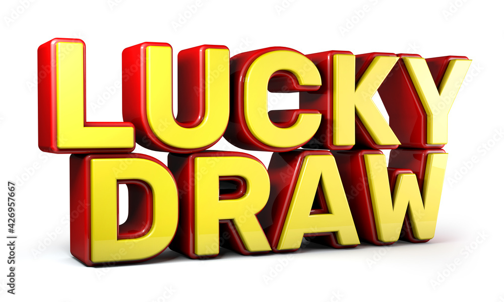 Open Gift Box Lucky Draw Word Stock Illustration 2353123313 | Shutterstock