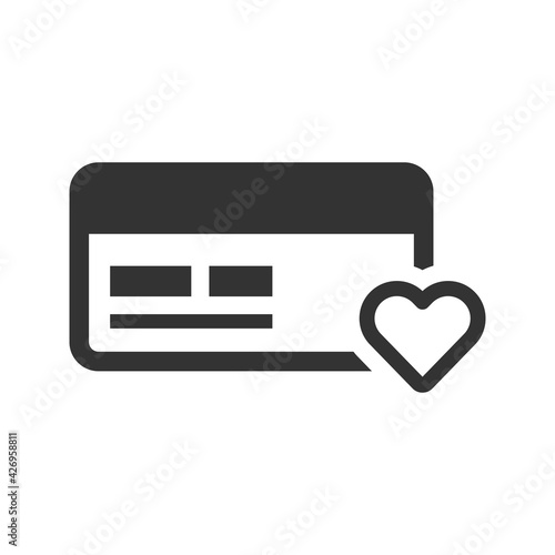 Payment card favorite icon
