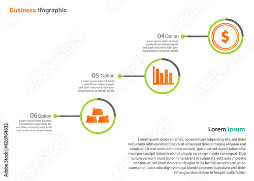 business infograpic design template. vector infographic . perfect for marketing, promotion, presentation design element