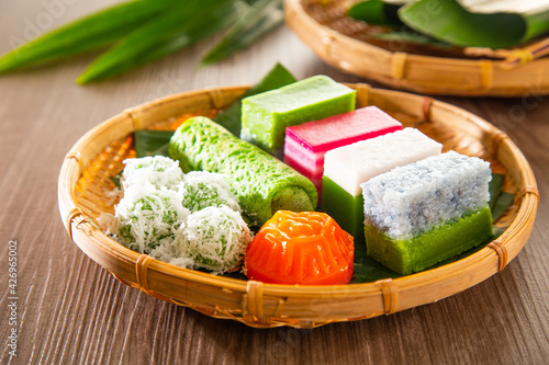Canvas Print Malaysia popular assorted sweet dessert or simply known as kueh or kuih