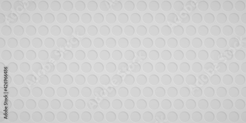 Abstract background with circle holes in white colors