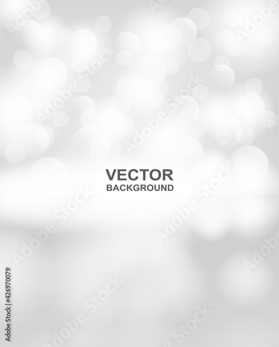Abstract. bokeh blur light on white background. vector.