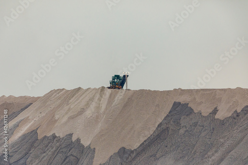 The overburden of potash mining in the Werra Valley photo