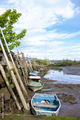 Old boat in the marshes