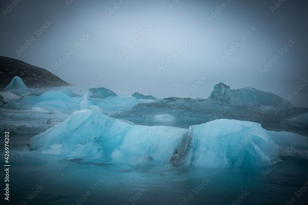 Gletschereis in der Lagunge von Jökulsarlon
