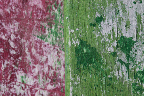Wallpaper Mural colorful painted old wooden texture background Torontodigital.ca