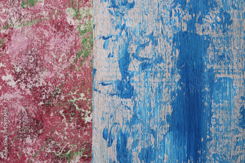colorful painted old wooden texture background