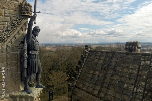 Quadro su tela William Wallace statue stands proudly