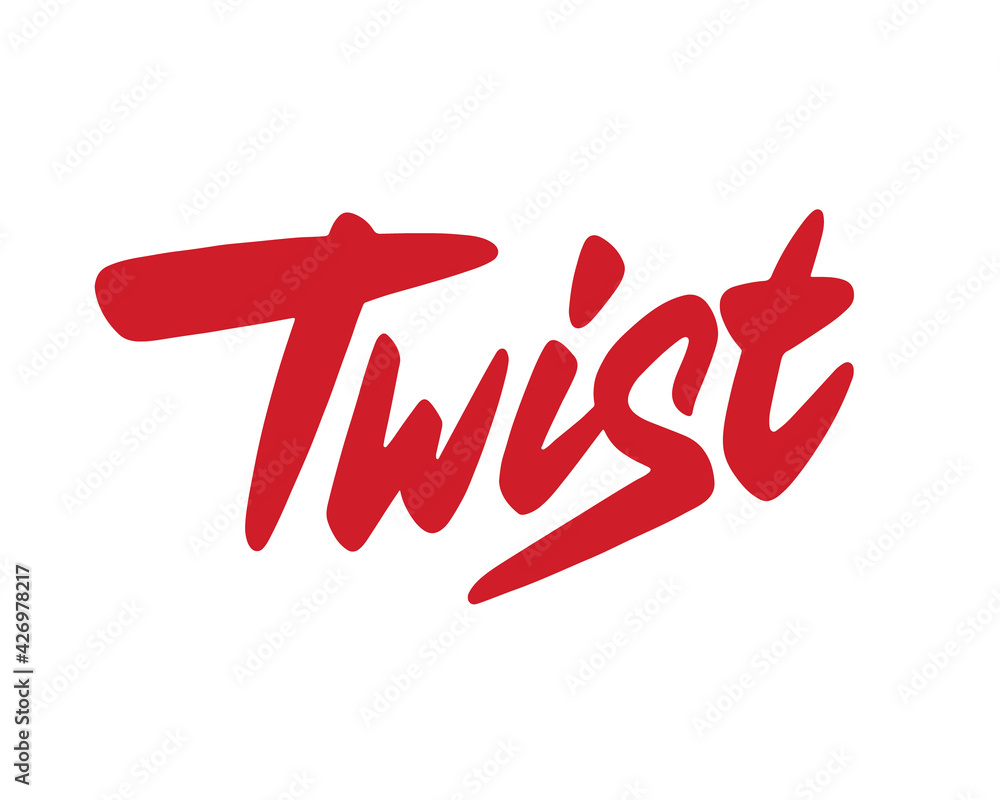 Twist vector lettering Twist vector lettering